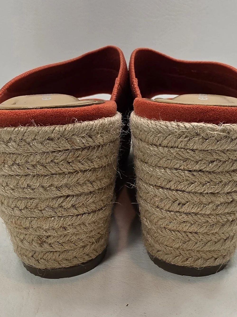 Easy Spirit Knit Slip-On Espadrille Wedge in Terracotta